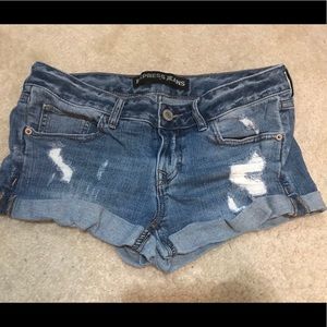 Express short distressed shorts